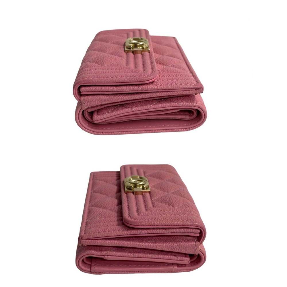 CHANEL Pink Caviar Leather Wallet - Picture 4 of 9